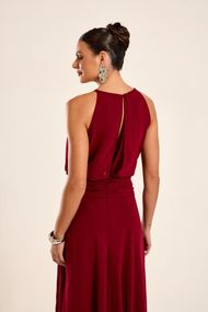 Vestido Longo Marsala Sevilha