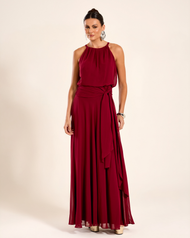 Vestido Longo Marsala Sevilha