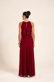 Vestido Longo Marsala Sevilha