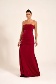 Vestido Longo Marsala Marselha 