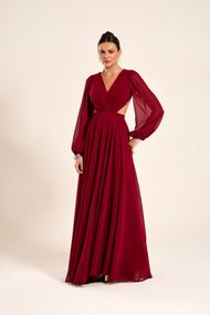 Vestido Longo Marsala Patagônia