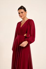 Vestido Longo Marsala Patagônia