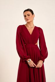 Vestido Longo Marsala Patagônia