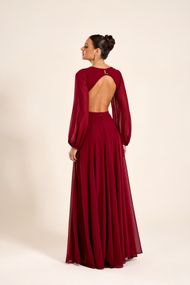 Vestido Longo Marsala Patagônia