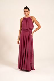 Vestido Longo Rosa Canela Sevilha