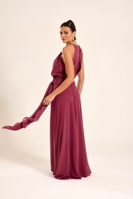 Vestido Longo Rosa Canela Sevilha