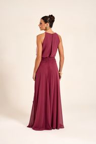 Vestido Longo Rosa Canela Sevilha