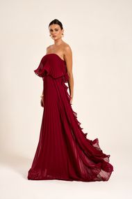  Vestido Longo Marsala Petra