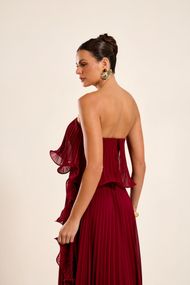  Vestido Longo Marsala Petra