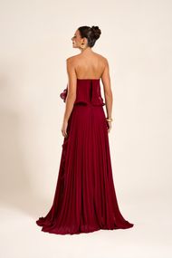  Vestido Longo Marsala Petra