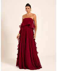  Vestido Longo Marsala Petra