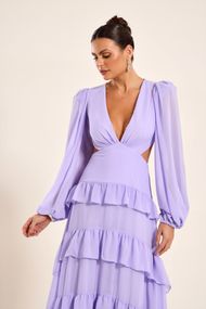 Vestido Longo Lilás Trancoso