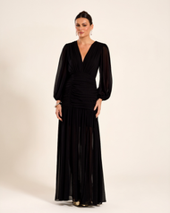 Vestido Longo Preto Doha 