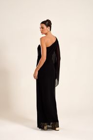  Vestido Longo Preto Positano