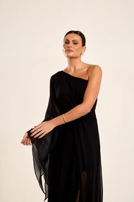  Vestido Longo Preto Positano