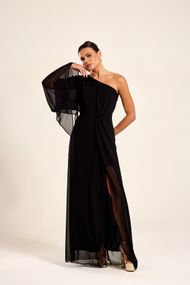  Vestido Longo Preto Positano