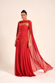 Vestido Longo Terracota Algarve