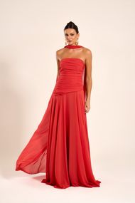 Vestido Longo Terracota Algarve