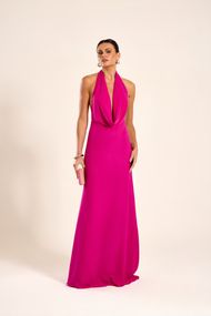 Vestido Longo Pink Escuro Marrocos