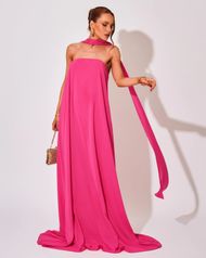 Vestido Longo Pink Florença