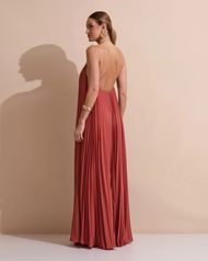 Vestido Longo Terracota Ravello 