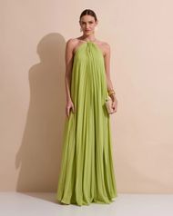 Vestido Longo Verde Lima Ravello