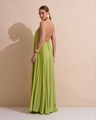 Vestido Longo Verde Lima Ravello