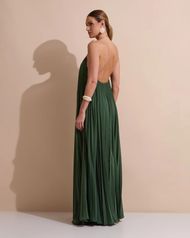 Vestido Longo Verde Oliva Ravello 
