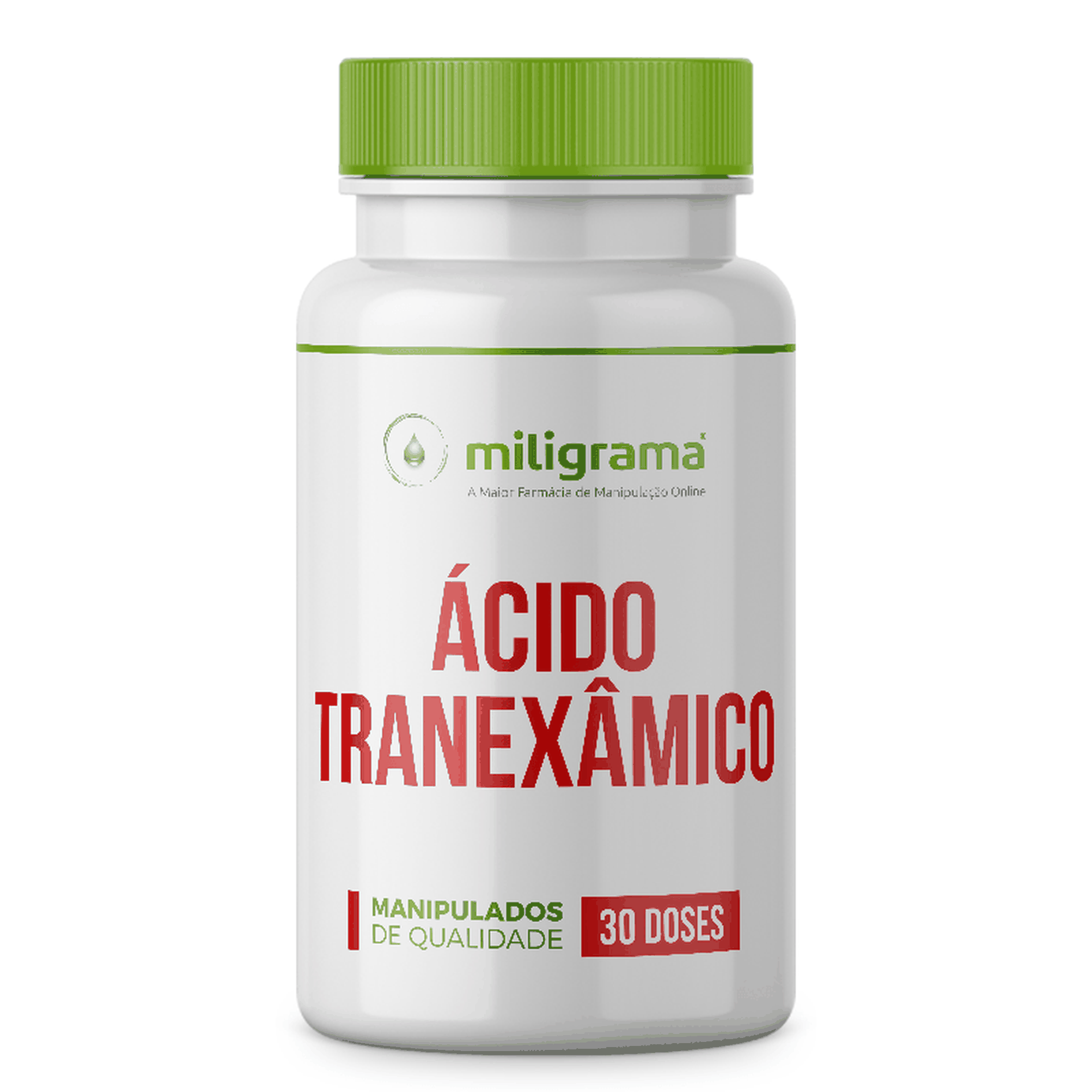 Ácido Tranexâmico 500mg 30 doses | Farmácia Miligrama