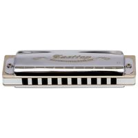 Foto do produto Gaita Diatônica Blues T006 Latão Cromada 20 Vozes Com Case