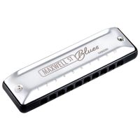 Foto do produto Gaita Diatônica Blues Maxwell ST Blues MS030 10 Furos Com Case