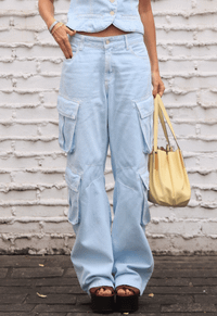 Foto do produto Calça Cargo Urban Baby Blue