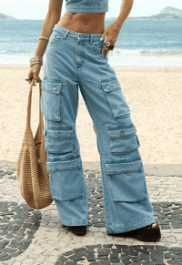 Foto do produto Calça Cargo Iconic Claro