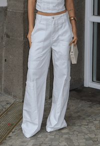 Foto do produto Calça Cargo Gaia Off White