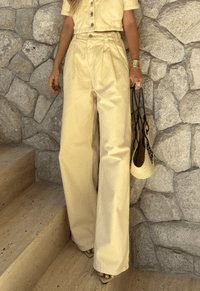 Foto do produto Calça Pantalona Cós Elastico Azzurra Amarela