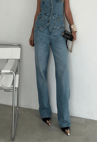 Foto do produto Calça Reta Essentials Dirty Wash