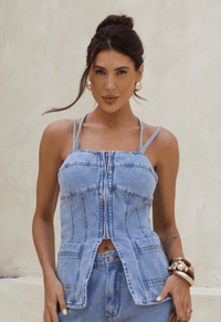 Foto do produto Top Corset Ivory Claro