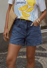 Foto do produto Short Mom Essentials Destroyer Escuro