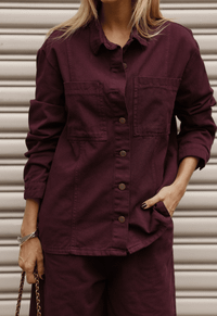 Foto do produto Camisa Recortes Icon Dark Berry