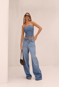 Foto do produto Calça Baggy Overlap Claro