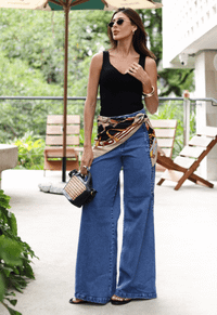 Foto do produto Calça Pantalona Comfort Line Médio