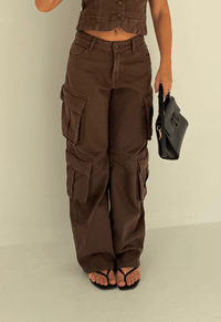 Foto do produto Calça Cargo Urban Marrom Coffee
