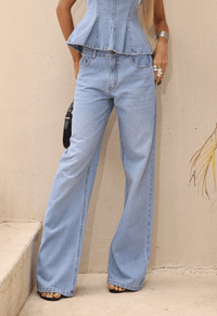 Foto do produto Calça Wide Leg Fit Amore Claro