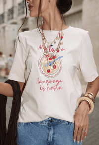 Foto do produto T-shirt Pasta Love Peach