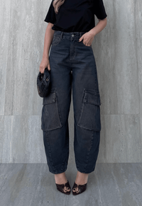 Foto do produto Calça Cargo Balloon Cargo Forme Dirty Wash Brown