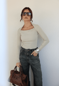 Foto do produto Blusa Manga Longa Allure Bege Claro