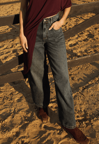 Foto do produto Calça Baggy Bastille Dark Stone Wash