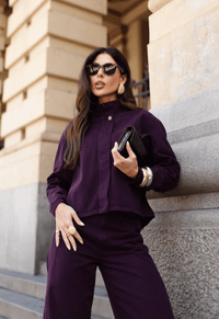 Foto do produto Camisa Gola Alta Voyager Dark Berry