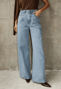 Foto do produto Calça Extra Wide Leg Claro Marmorizado
