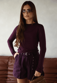 Foto do produto Blusa Layer Dark Berry